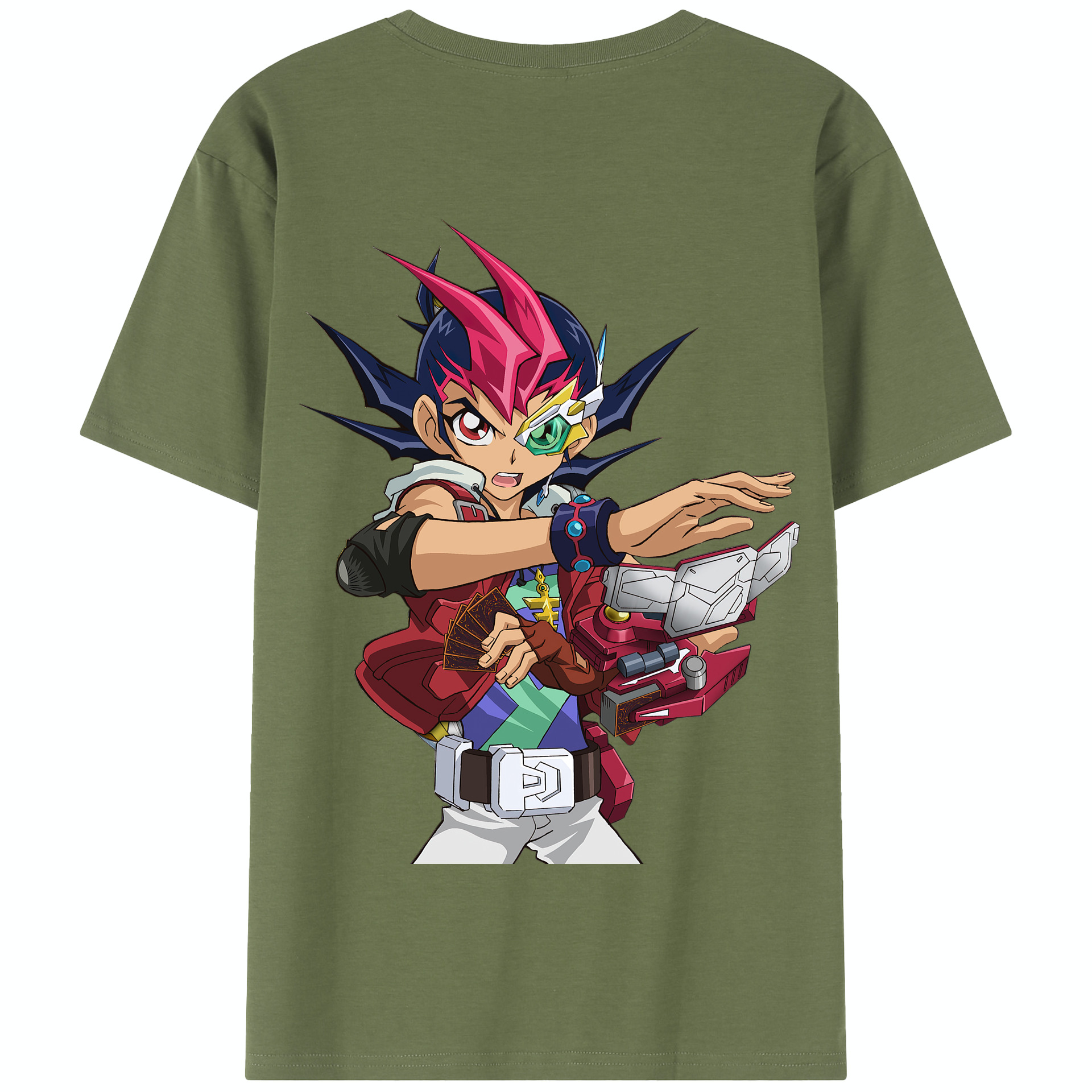 （画像用） 遊☆戯☆王 Yu-Gi-Oh! 綿100％半袖Tシャツ（背面プリント）